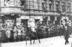 Carl Gustaf Emil Mannerheim in the victory parade in Helsinki, Finland, 16 May 1918