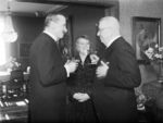 Carl Mannerheim, Alli Paasikiv, and new Finnish President Juho Paasikivi, Helsinki, Finland, 11 Mar 1946