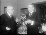 New Finnish President Juho Paasikivi and Carl Mannerheim, Helsinki, Finland, 11 Mar 1946
