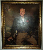 Oil on canvas portrait of George Patton, by Boleslaw Jan Czedekowski, on display at the National Portrait Gallery, Washington, DC, United States; portrait circa 1945, photograph taken 7 Jul 2007