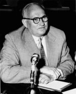 Beardsley Ruml speaking before the United States Congress, 1953