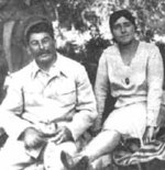 Joseph Stalin and his second wife Nadezhda Alliluyeva, Russia, circa 1920s