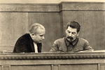 Nikita Khrushchev and Joseph Stalin, Jan 1936