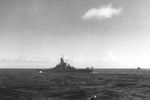 USS Alabama and escorting destroyers in the South Pacific, late 1943-1944