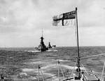 HMS Barham, HMS Malaya, and HMS Argus in exercise, circa late 1920s, photo 2 of 2