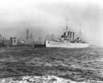 HMAS Australia off New York City, circa 1932-33