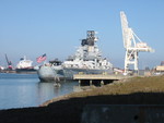 Battleship Iowa at Terminal 3, Richmond, California, United States, 1 Jan 2012