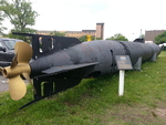 Kaiten midget submarine on display at Hackensack, New Jersey, United States, 31 Aug 2013, photo 2 of 2
