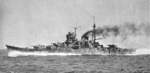 Japanese cruiser Mogami running trials off Sukumo Bay, Japan, 20 Mar 1935