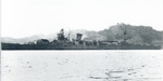 Cruiser Sakawa prior to commissioning, Sasebo, Japan, Nov 1944