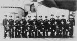 Officers aboard the Yamato in 1942, with Admiral Yamamoto 6th in front row