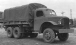 REO US6 Studebaker-design 2 1/2-ton 6x6 transport truck, built to the same specifications as the GMC CCKW but in much fewer numbers, date unknown