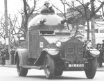 Japanese Navy Crossley armored car in Shanghai, China, 1930s