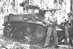 M3A1 light tank of the United States Marine Corps at Guadalcanal, Solomon Islands, 1942