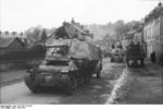 Marder I tank destroyer in a Belgian or French town, 1943-1944, photo 2 of 2