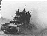 T-26 Model 1933 light tank of the XI International Brigade, Battle of Belchite, Spain, early Sep 1937