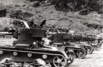 Nationalist Chinese T-26 light tanks, Hunan Province, China, circa late 1930s