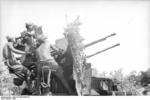 German crew with a 2 cm Flakvierling 38 anti-aircraft gun, Italy, 1943