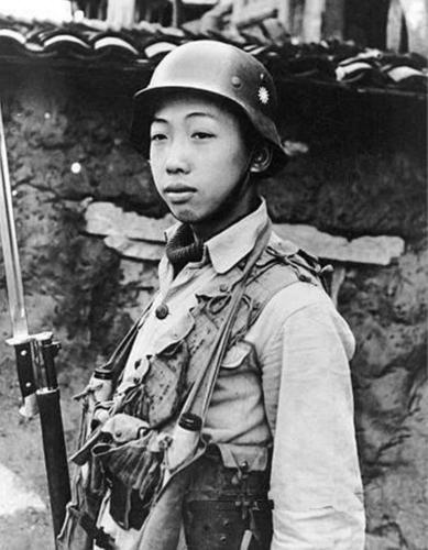 Photo of a Chinese soldier, China, circa late 1930s