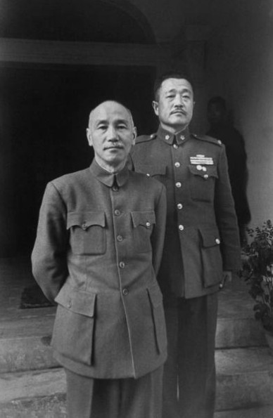 Chiang Kaishek and Du Yuming, Beiping, China, Nov 1948