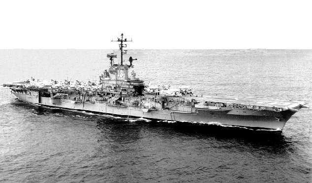 USS Hancock after her SCB-125 overhaul, date unknown