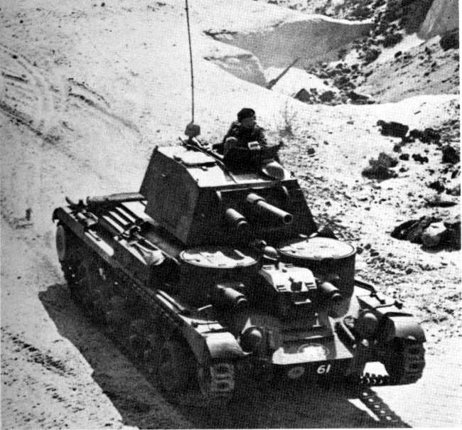 British Cruiser Mk I tank moving, date unknown