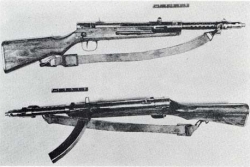 Type 100 submachine gun file photo [5348]