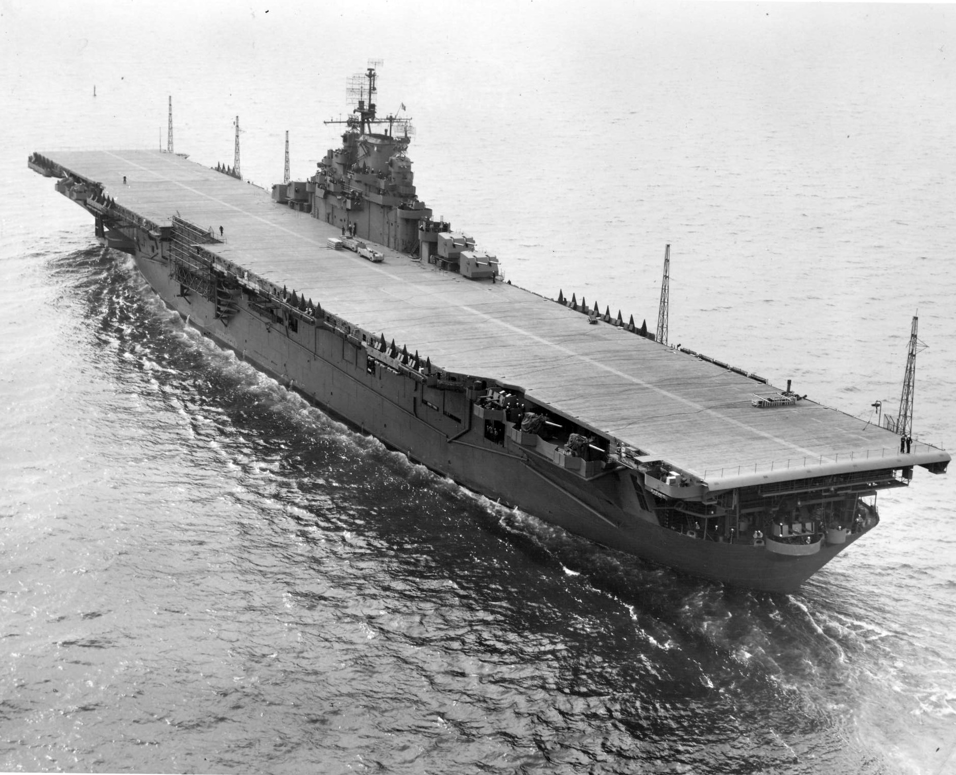USS Yorktown (Essex-class) at Norfolk, Virginia, United States, 27 Apr 1943