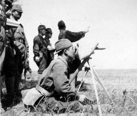 Personnel of Japanese Army 26th Tank Regiment in training, Japan, 1940s