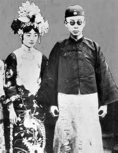 Portrait of Puyi and Wan Rong, date unknown