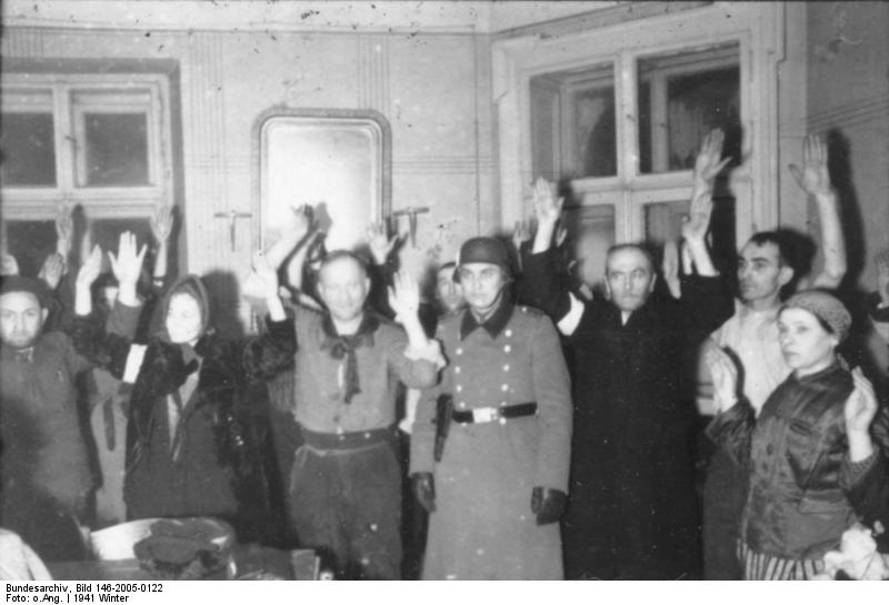 Jews being rounded up, Romania, winter 1941