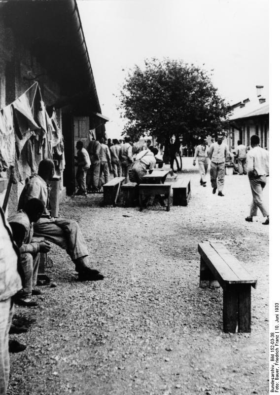 Prisoners, Dachau Concentration Camp, Germany, 10 Jun 1933