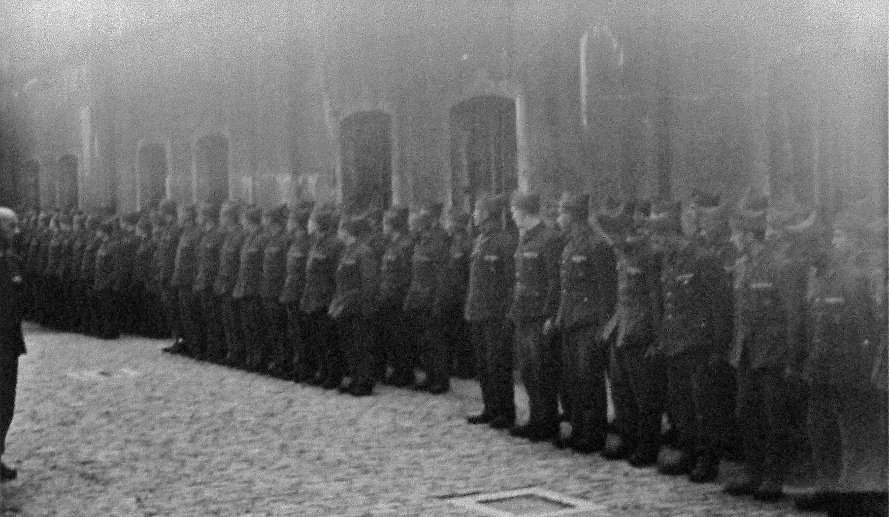 Political prisoners at Fort Breendonk, Belgium, 13 Jun 1941