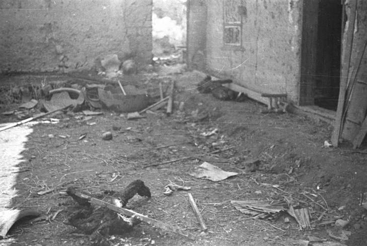Destruction in Changsha, Hunan Province, China, early 1942, photo 2 of 2