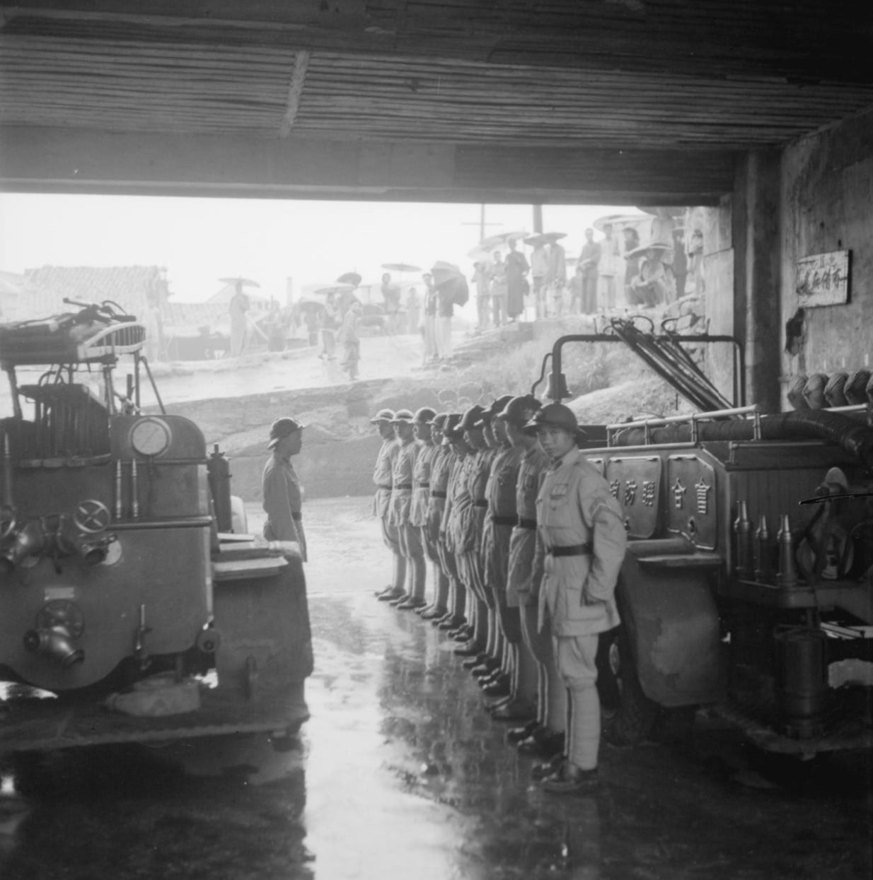 Firefighters, Chongqing, China, 1940s, photo 5 of 7