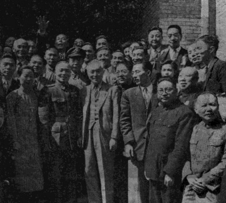 Li Zongren celebrating being elected to the First National Congress, China, 1948; note Chen Lifu also present