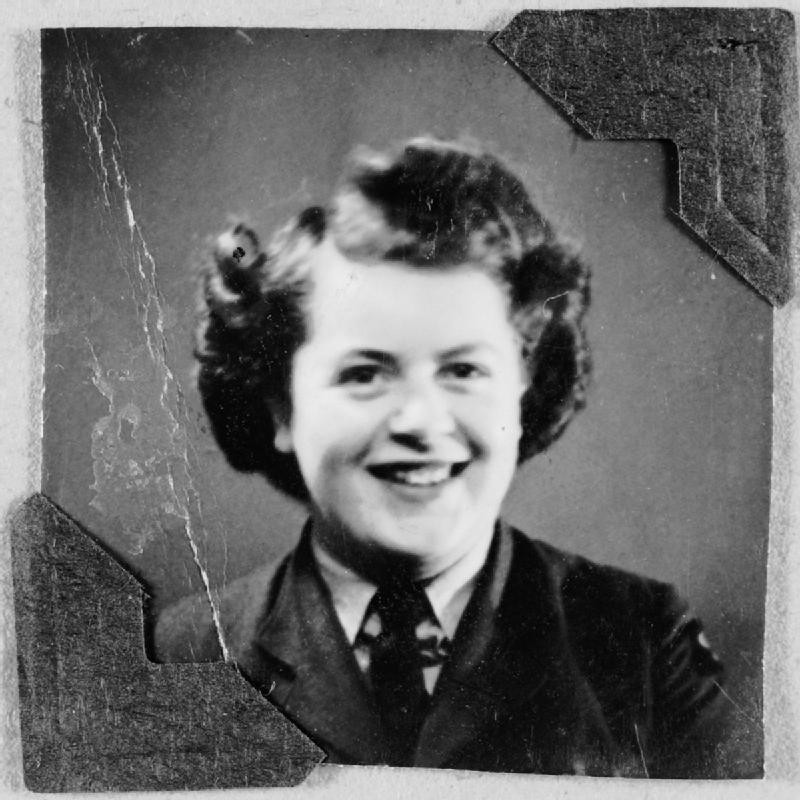 Portrait of WAAF member Mary Harrison based in RAF Watnall, 1940s