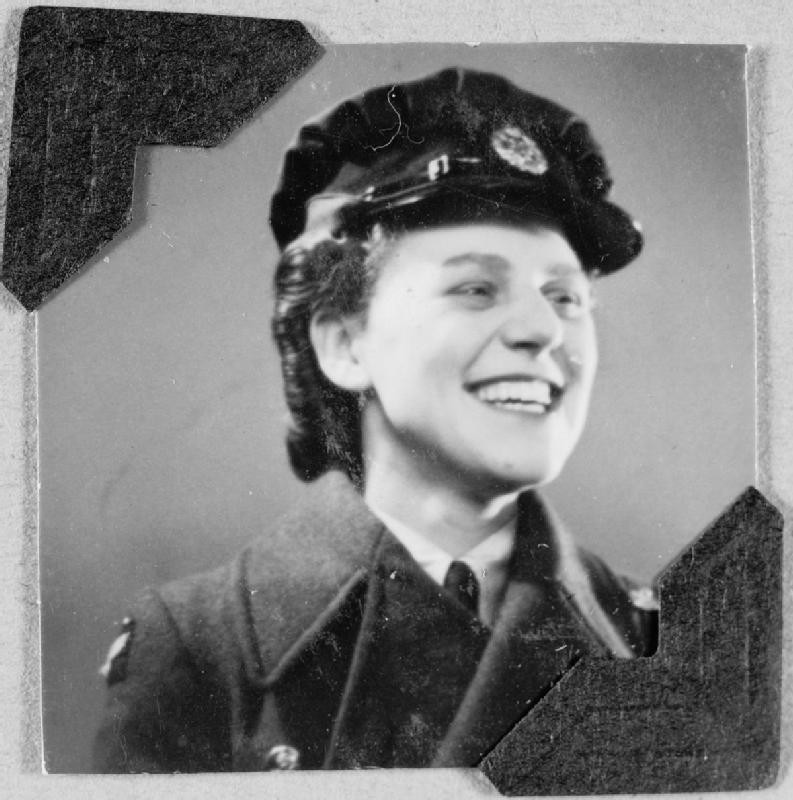 Portrait of WAAF member Margaret Johnson based in RAF Watnall, 1940s