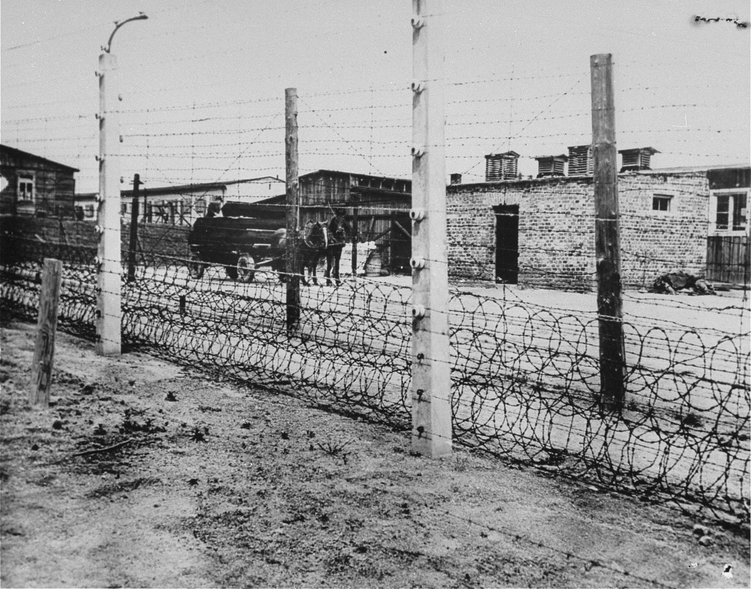 Fence, Flossenbürg Concentration Camp, Germany, 3 May 1945