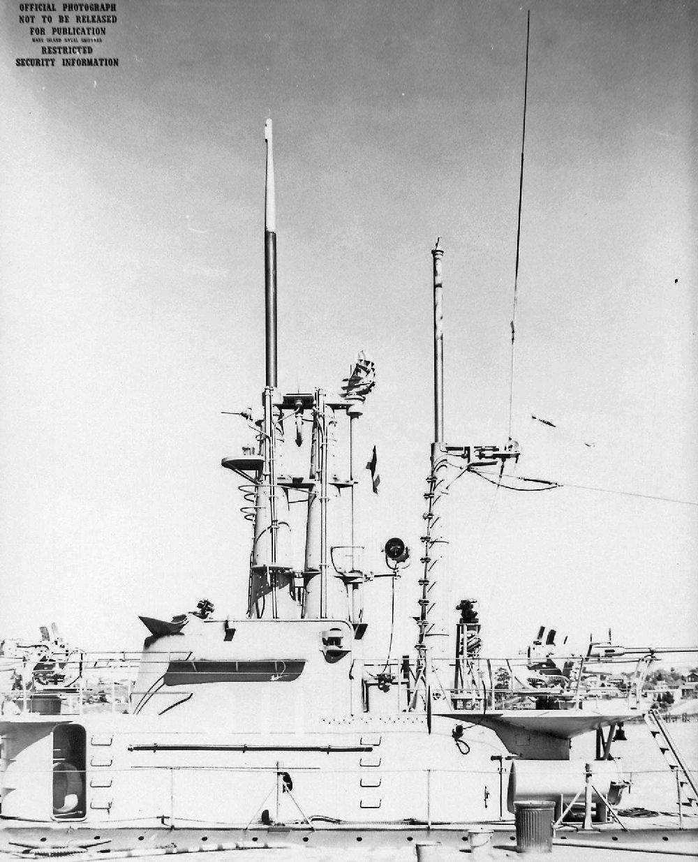 USS Archerfish at Mare Island Navy Yard, Vallejo, California, United States, 25 Mar 1952, photo 2 of 3