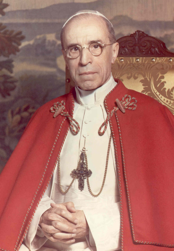 Portrait of Pope Pius XII of Vatican City, circa 1951