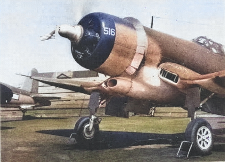 XF4U-3 Corsair aircraft, 1946; seen in Jun 1946 issue of US Navy publication Naval Aviation News [Colorized by WW2DB]