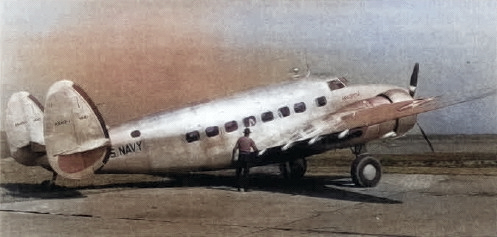 US Navy XR4O-1 prototype transport, Naval Air Station Anacostia, Washington, DC, United States, 1938 [Colorized by WW2DB]