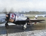 P-47D Thunderbolt of the 353rd Fighter Squadron flown by Maj Glenn T Eagleston, Squadron Commanding Officer and top ace of 9th Air Force with 18.5 kills, Rosieres en Haye Airbase, France, Feb 1945.