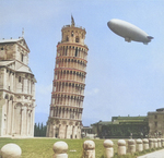 US Navy airship K-101 of Airship Patrol Squadron ZP-14 at Pisa, Italy, May 1945.