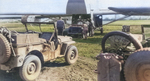 82nd Airborne Division loading Jeeps into Waco CG-4A gliders about Sep 14, 1944 for Market Garden on Sep 17. The box in the left Jeep is a SCR-625-C mine detector and a paratrooper bicycle is in the right Jeep