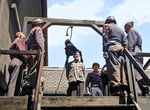 Dr. Klaus Schilling on the gallows at Landsberg, Germany, 28 May 1946. Schilling was convicted at the Dachau war crimes trials for conducting infectious disease experiments on prisoners.