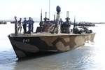 PT-245, a Higgins 78-footer of Motor Torpedo Boat Squadron 20 (MTBRon 20), southwest Pacific, circa 1945.