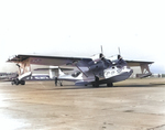 PBY-5 Catalina patrol plane of Patrol Squadron VP-5 at Norfolk, Virginia, United States, Mar 1941. Note the National Insignia on the nose which at this time were only put on the sides of planes in the Neutrality Patrols