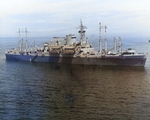 USS Ancon in the Atlantic Ocean, 11 Jun 1943